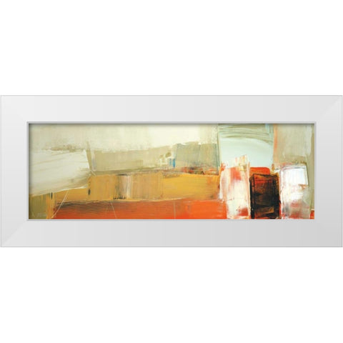 Interfuse White Modern Wood Framed Art Print by Shire, Martin