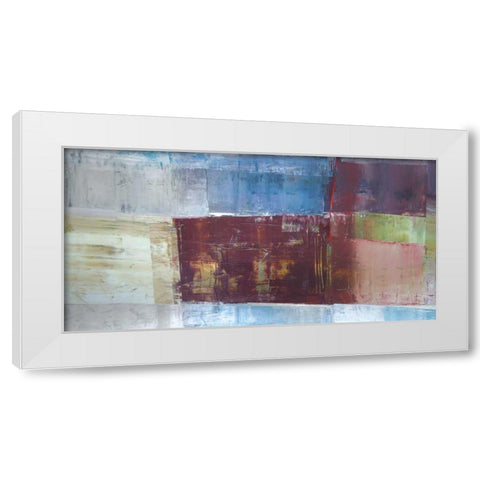 Overlay White Modern Wood Framed Art Print by Shire, Martin