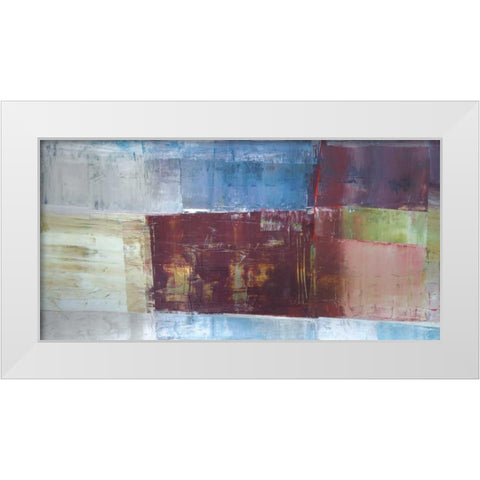 Overlay White Modern Wood Framed Art Print by Shire, Martin