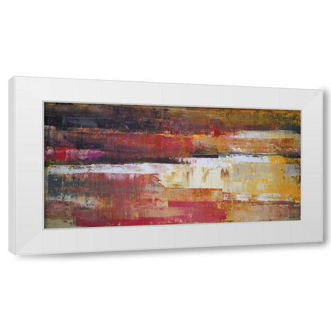 Chasm White Modern Wood Framed Art Print by Shire, Martin