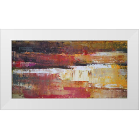 Chasm White Modern Wood Framed Art Print by Shire, Martin