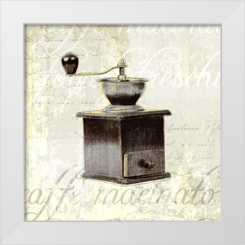 Kitchen Help I White Modern Wood Framed Art Print by Venter, Tandi