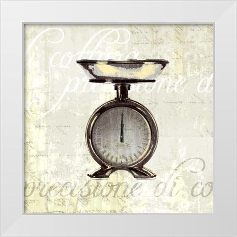 Kitchen Help III White Modern Wood Framed Art Print by Venter, Tandi