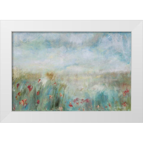 Wild Garden White Modern Wood Framed Art Print by Parker, Karen Lorena