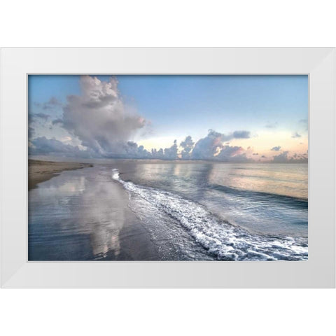 Quiet Morning White Modern Wood Framed Art Print by Celebrate Life Gallery,
