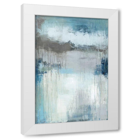 Wash My Blues Away White Modern Wood Framed Art Print by Pasion, Wani