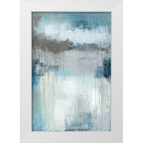 Wash My Blues Away White Modern Wood Framed Art Print by Pasion, Wani