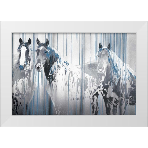 Threes Company White Modern Wood Framed Art Print by Pelkey, Marvin