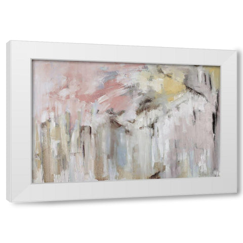 Spring Splash White Modern Wood Framed Art Print by Ellens, Jacqueline