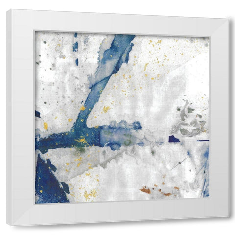 New Directions I White Modern Wood Framed Art Print by Fontaine, Stephane