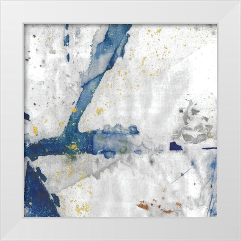 New Directions I White Modern Wood Framed Art Print by Fontaine, Stephane