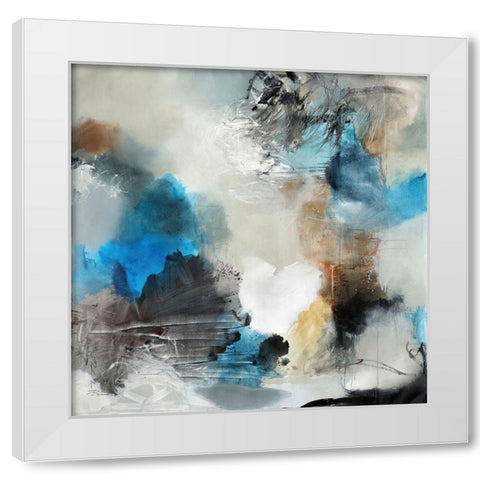 Wind In My Sail White Modern Wood Framed Art Print by Barnes, Natasha