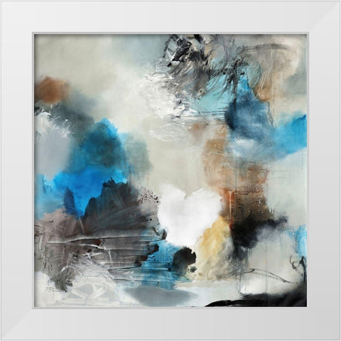 Wind In My Sail White Modern Wood Framed Art Print by Barnes, Natasha