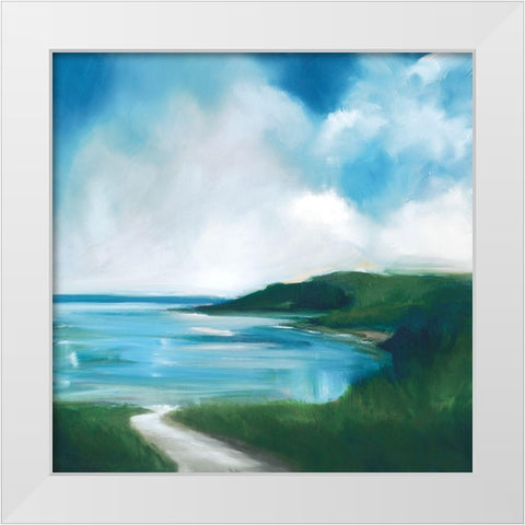 Vista White Modern Wood Framed Art Print by Parent, Joanne