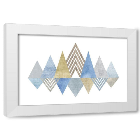 Modern Mix White Modern Wood Framed Art Print by Banks, Debbie