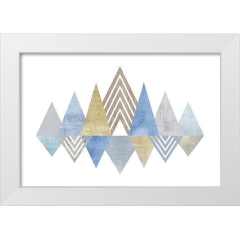 Modern Mix White Modern Wood Framed Art Print by Banks, Debbie