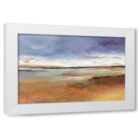 Quiet Moment White Modern Wood Framed Art Print by Lenker, Marlene