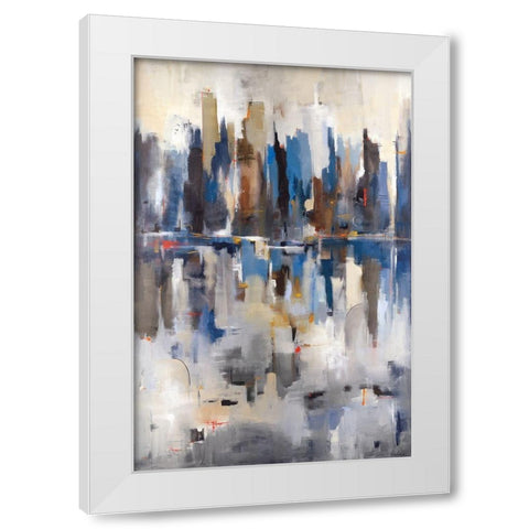 Harbor View White Modern Wood Framed Art Print by Jackson, Victoria