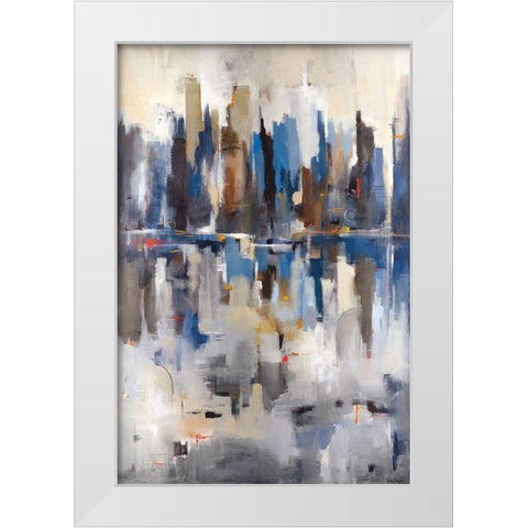 Harbor View White Modern Wood Framed Art Print by Jackson, Victoria