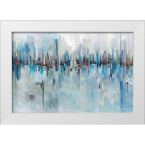 Panoramic Vision White Modern Wood Framed Art Print by Jackson, Victoria