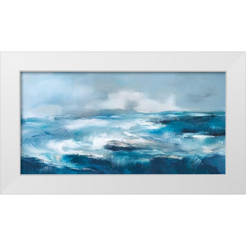 Storm Surf White Modern Wood Framed Art Print by Parent, Joanne