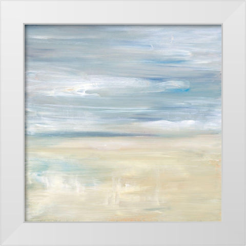 A Gentle Dawn Awakens White Modern Wood Framed Art Print by Ross, Heather