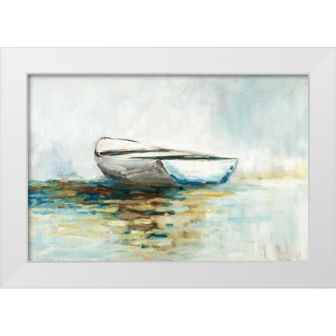 In The Shallows White Modern Wood Framed Art Print by Ellens, Jacquelline