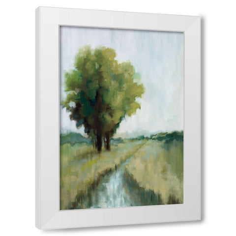 One View White Modern Wood Framed Art Print by Ellens, Jacqueline