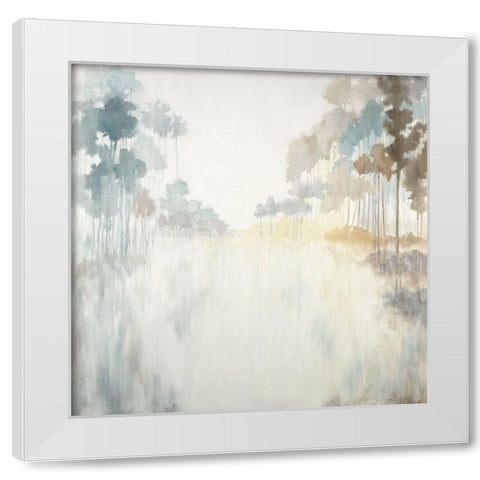 Bayou White Modern Wood Framed Art Print by Ellens, Jacqueline