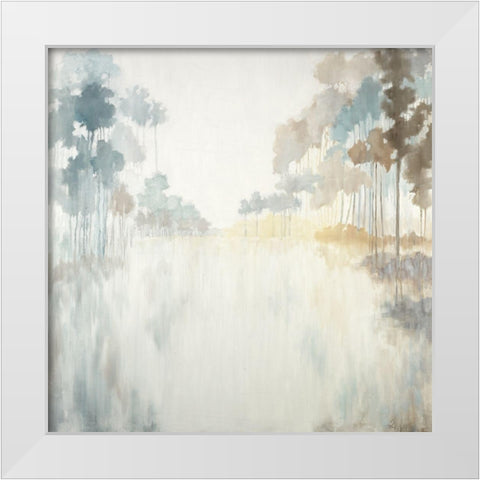 Bayou White Modern Wood Framed Art Print by Ellens, Jacqueline