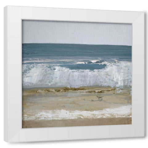 Spindrift 2 White Modern Wood Framed Art Print by Gold, Caroline