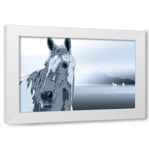 The Watchman White Modern Wood Framed Art Print by Pelkey, Marvin