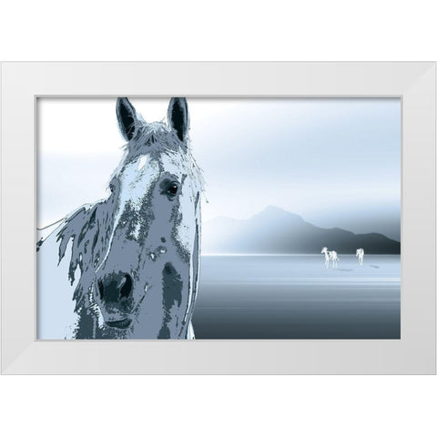 The Watchman White Modern Wood Framed Art Print by Pelkey, Marvin