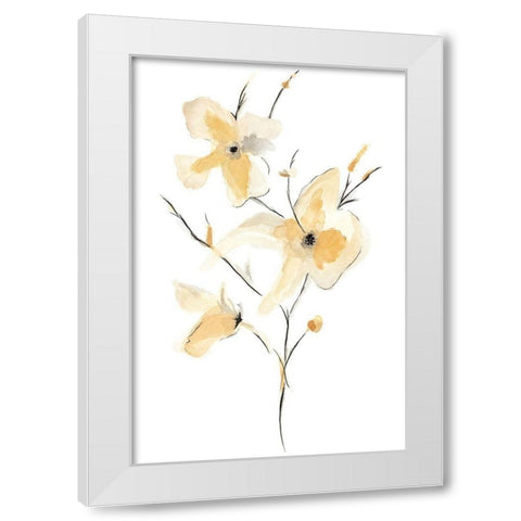 Morning Glory I White Modern Wood Framed Art Print by Golden, Corrie