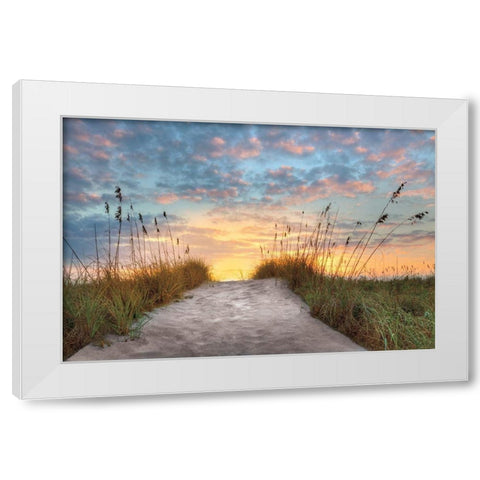Over The Top White Modern Wood Framed Art Print by Celebrate Life Gallery