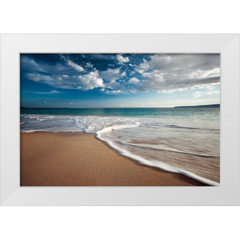 Calm Waters White Modern Wood Framed Art Print by Frates, Dennis