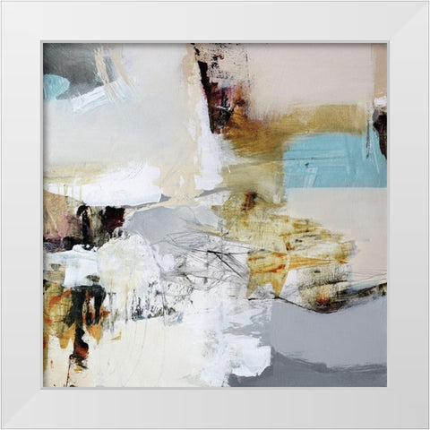 Day After II White Modern Wood Framed Art Print by Barnes, Natasha