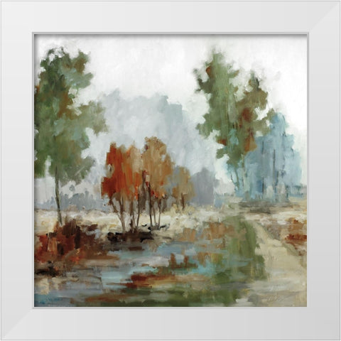 Back Home White Modern Wood Framed Art Print by Ellens, Jacqueline