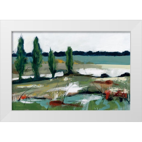 Seasons Of Change II White Modern Wood Framed Art Print by Fitzsimmons, A.