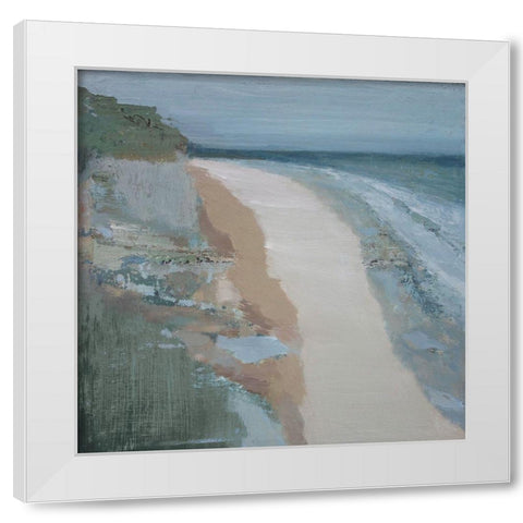 Covehithe White Modern Wood Framed Art Print by Gold, Caroline