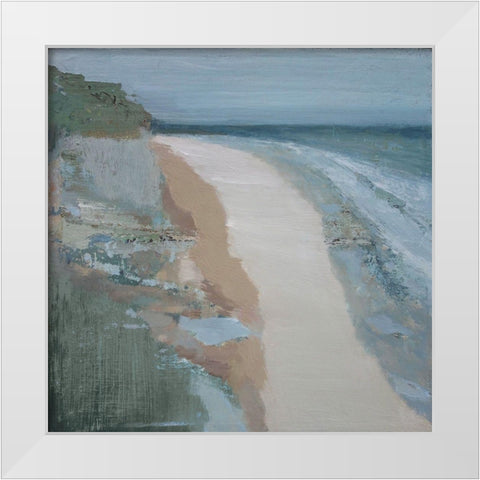 Covehithe White Modern Wood Framed Art Print by Gold, Caroline