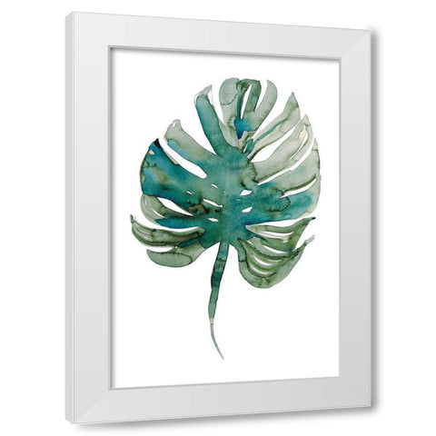 Monstera White Modern Wood Framed Art Print by Billinghurst, Marina