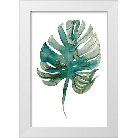 Monstera White Modern Wood Framed Art Print by Billinghurst, Marina