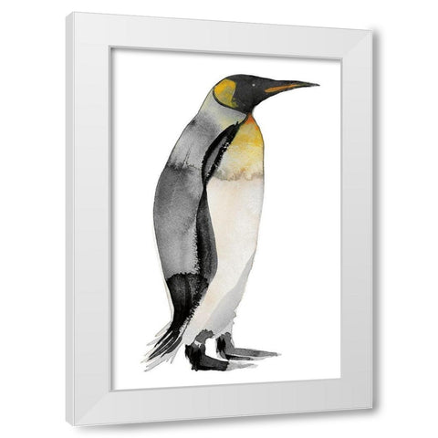 Penguin IV White Modern Wood Framed Art Print by Billinghurst, Marina