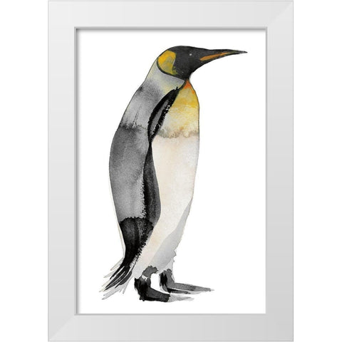 Penguin IV White Modern Wood Framed Art Print by Billinghurst, Marina
