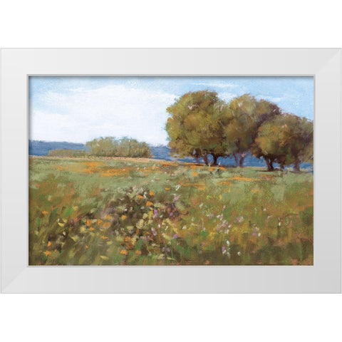 Spring Day White Modern Wood Framed Art Print by Cassell, Sherri