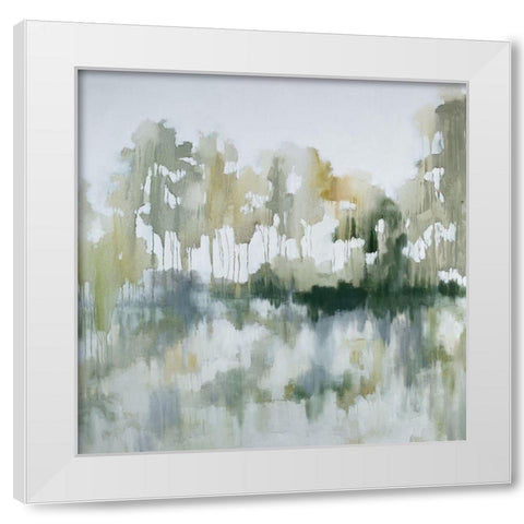 Bayou Reflections White Modern Wood Framed Art Print by Ellens, Jacqueline