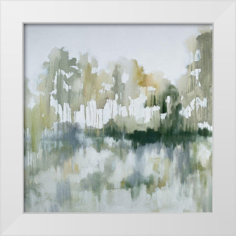 Bayou Reflections White Modern Wood Framed Art Print by Ellens, Jacqueline