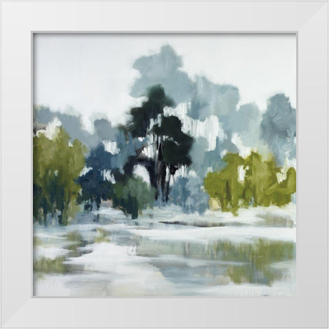 Reflections White Modern Wood Framed Art Print by Ellens, Jacqueline