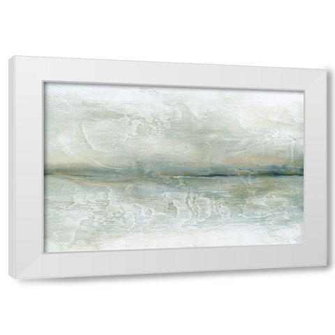 Voyage White Modern Wood Framed Art Print by Fontaine, Stephane